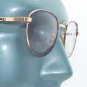 Petite Metal Brown Gold Frame Color Changing Light Sensitive Sunglasses Shades