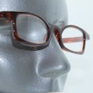Modernistic Half Eye Reading Glasses +2.00 Lens Angled Tortoise Frame