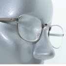 Reading Glasses Low Profile Shiny Gray Metal Small Frame +1.50 Lens