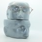 Angled Aviator Wire Reading Glasses Spring Hinge Gold Metal Frame +2.50 Lens