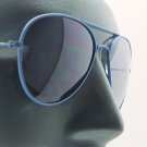 Hot Color Electric Blue Frame Aviator Sunglasses Shades