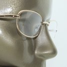 Reading Glasses +1.00 Lens Gold Metal Rectangle Frame Delicate Lightweight