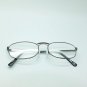 Oval Frame Arched Bridge Reading Glasses Shiny Gray Metal Frame +1.50 Strength