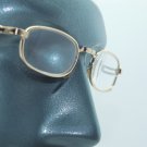 Folding Pocket Reading Glasses Mid Size Gold Metal Frame +2.75 Lens Strength
