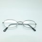 Small Oval Lightweight Unisex Reading Glasses Shiny Gray Metal Frame +1.50 Lens