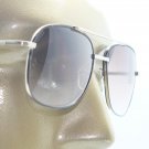Reading Glasses Men's Sunglasses Tinted Aviator True Bifocal Silver Frame +1.75
