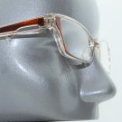 Ombre Red Brown Crystal Modern Cat Eye +1.25 Reading Glasses Wide Frame