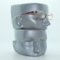 Ombre Red Brown Crystal Modern Cat Eye +1.25 Reading Glasses Wide Frame