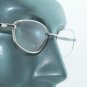 Wire Rim Polished Silver Frame Reading Glasses Lightweight Small Lens +1.00