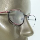 Reading Glasses +1.50 Metal Square Oval Ombre Pink Black Frame Spring Hinge