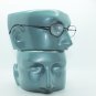Wire Rim Matte Black Frame Reading Glasses Lightweight Small Lens +2.00