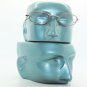 Wire Rim Polished Gold Frame Reading Glasses Lightweight Small Lens +2.00