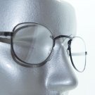 Reading Glasses Vintage Style Square Bridge Wire Oval Black Frame +1.25 Lens