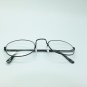 Reading Glasses Vintage Style Square Bridge Wire Oval Black Frame +1.25 Lens