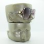 Big Bold Bifocal Sunglasses Readers Huge Runway Fashion Gray Frame +3.25 Lens