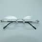 Frameless Style No Fuss See Clear Silver Trim Reading Glasses +1.75 Spring Hinge