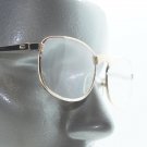 Petite Oval Ribbon Bridge Reading Glasses Gold Metal Frame +2.50 Lens