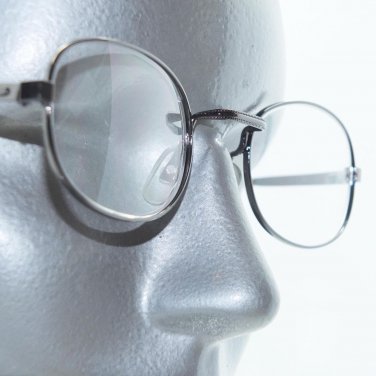 Standard Style Aquare Bridge Reading Glasses Shiny Gray Metal Frame +2.50 Lens