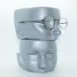 Standard Style Aquare Bridge Reading Glasses Shiny Gray Metal Frame +2.50 Lens