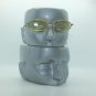 Reading Glasses Rock Star Yellow Tinted Lenses Metal Mini Frame +3.25 Lens