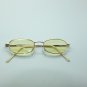 Reading Glasses Rock Star Yellow Tinted Lenses Metal Mini Frame +3.25 Lens