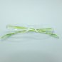 Reading Glasses Frameless Chic Lime Green Side Arms +1.00 Lens