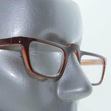 Half Eye Reading Glasses Two Tone Brown Topaz Lightweight Frame +2.00