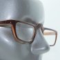 Half Eye Reading Glasses Two Tone Brown Topaz Lightweight Frame +2.00