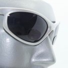 WrapAround Sunglasses +2.50 Bifocal Reading Glasses with Cord Matte Silver Frame