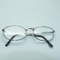 Classic Petite Oval Reading Glasses Shiny Gray Metal Frame +2.50 Lens