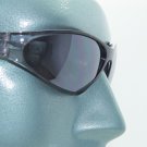Petite Wraparound Sunglasses Close Fit Black Frame Gray Lens Sun Shades