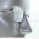 Petite Lightweight Styled Reading Glasses Shiny Gray Metal Frame +2.50 Lens