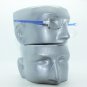Reading Glasses No-See Frameless Lightweight Electric Blue Accent Sides +1.50
