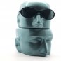 Close Fit Wrap Sunglasses Low Profile Sleek Styling Black Frame
