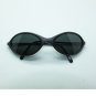 Close Fit Wrap Sunglasses Low Profile Sleek Styling Black Frame
