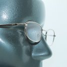 Reading Glasses Gold Metal Petite Rectangle Frame +1.25 Lens