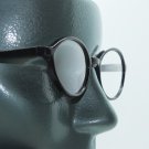 Reading Glasses +1.25 Lens Black Oval Librarian Frames