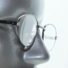 Super Petite Oval Delicate Reading Glasses Shiny Gray Metal Frame +2.50 Lens