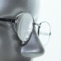 Super Petite Oval Delicate Reading Glasses Shiny Gray Metal Frame +2.50 Lens