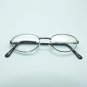 Super Petite Oval Delicate Reading Glasses Shiny Gray Metal Frame +2.50 Lens