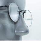 Square Bridge Small Oval Black Metal Wire Frame Reading Glasses +1.00 Lens