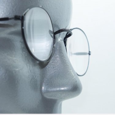 Square Bridge Small Oval Black Metal Wire Frame Reading Glasses +1.00 Lens