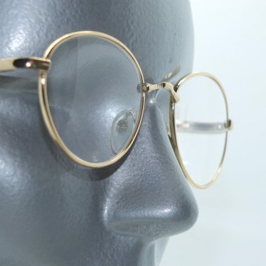 Reading Glasses Simple No Nonsense Gold Metal Lightweight Frame+3.25 Lens