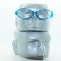 Fun Reading Glasses See Thru Aqua Blue Whimsy Oval Jelly Frame +2.25 Lens