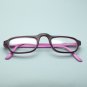 Reading Glasses Half Eye Low Rise Rise Two Tone Frame Pink Wine +2.00 Lens