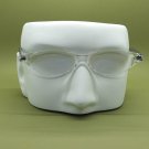 Frameless Modern Cat Eye Reading Glasses Pearly Glitter Black Side Arms +1.00