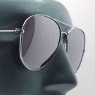 Classic Aviator Sunglasses Silver Metal Frame Sun Shade UV