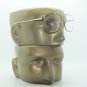 True Half Bifocal Aviator Large Lens Classic Reading Glasses +2.50 Black Frame