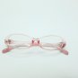 Fun Reading Glasses See Thru 50's Pink Jelly Whimsy Oval Jelly Frame +1.25 Lens