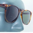 Classic Acrylic Tortoise Frame Sunglasses Unisexy Style Green Lens